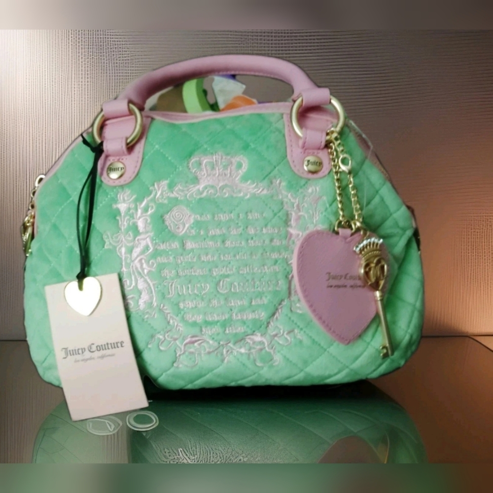 Juicy Couture  Convertible Bag in Retro Green NWT